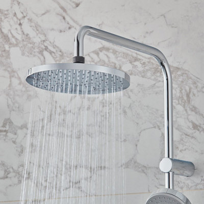 Hansgrohe Waterforms HP Rear-Fed Exposed Chrome Thermostatic Mixer Shower - 6