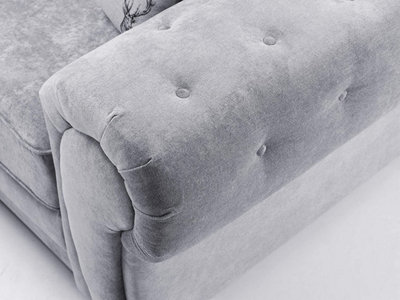 Verona 2 Seater Sofa Fabric Grey
