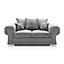 Verona 2 Seater Sofa in Light Grey Linen Fabric