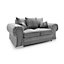 Verona 2 Seater Sofa in Light Grey Linen Fabric
