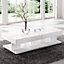Verona Extending High Gloss Coffee Table With Storage In White