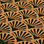Verona Forest Green Scallop Printed Outdoor Coir Doormat 75 x 45cm