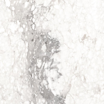 Verona Gloss White Marble Effect Porcelain Wall & Floor Tile - Pack of 38 Tiles, 13m² - (L)600(W)600mm