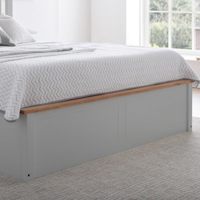 Verona fabric storage ottoman shop bed