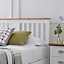 Verona Ottoman Bed - White - Double Bed Frame Only