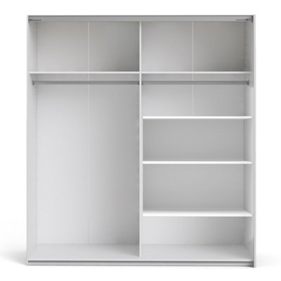 Verona Set of 3 Shelves - Wide (for 180cm wardrobe) in White