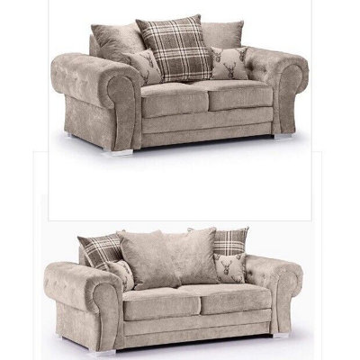 Verona Sofa Set 3+2 Seater Beige