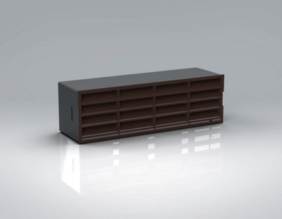 Verplas 204mm x 60mm Single Airbrick Brown