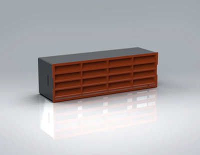 Verplas 204mm x 60mm Single Airbrick Terracotta