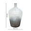 Verre Stem Frosted Vase - Glass - L20 x W20 x H29 cm - Atlantic Blue