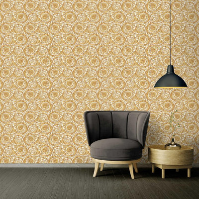 Versace Découpage Print Wallpaper - Home Collection