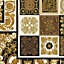 Versace Decoupage Baroque Wallpaper - Black and Gold - 37048-3 - 10m x 70cm