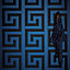 Versace Greek Key Wallpaper 10m x 70cm Navy 38609-3