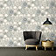 Versace Les Etoiles De la Mer Dish Wallpaper - Silver 34901-3 - 10m x 70cm