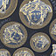 Versace Medusa Head Black & Gold Wallpaper 38611-7