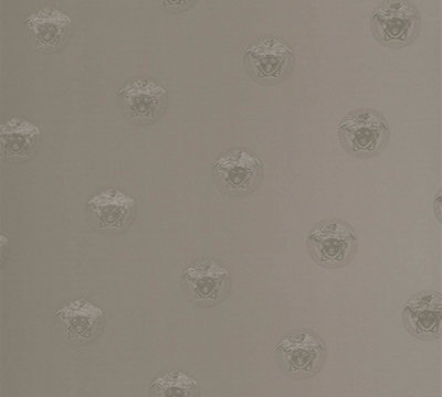 Versace Wallpaper Grey Greek Medusa Logo Head Embossed Paste The Wall Vinyl
