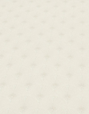Versailles Art Deco Vinyl Non Woven Wallpaper in Cream