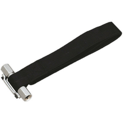 Versatile 300mm Oil Filter Strap Wrench with Nylon Webbing