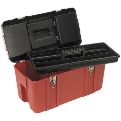 Versatile 595 x 300 x 330mm Tool Box with Tote Tray for Easy Storage ...