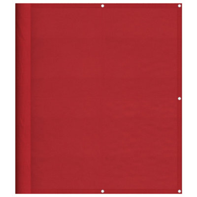Versatile Balcony Screen Red 120x700 cm 100% Polyester Oxford