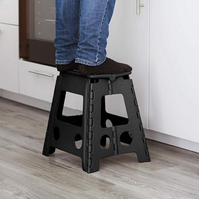 17 In. H Reach 2-Step Plastic Non-Slip Collapsible Step Stool 200 Lb. Load Capacity For Kitchen Home Bedroom PH00722007 - The Home Depot