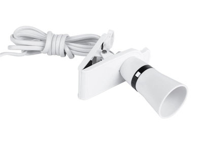 Versatile Clip-On Lamp Adaptor with 2m Flex and 13A Plug for Easy Lighting Solutions