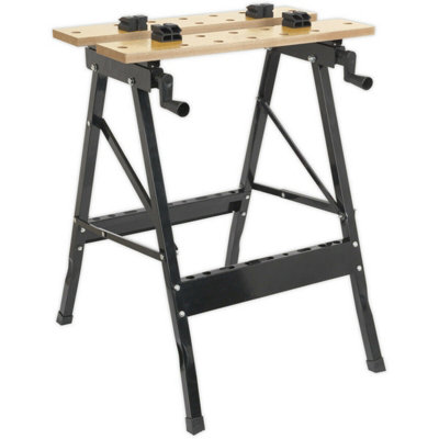 Versatile Folding Portable Workbench with 235mm Jaw Grips for DIY and ...