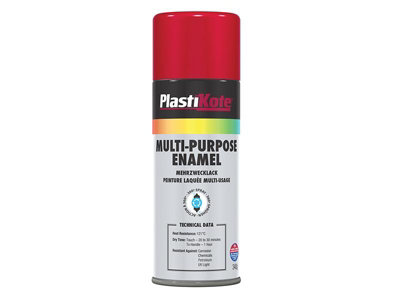 Versatile Gloss Red Enamel Paint - 400ml by PlastiKote