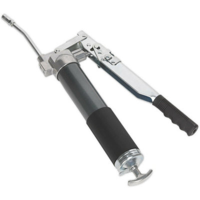 Versatile Heavy Duty Adjustable Flow Grease Gun with Dual Piston Design and 2-Way Fill