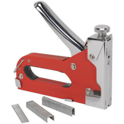 Versatile Heavy Duty Staple Gun and Brad Nail Gun for Wood and Wall Projects