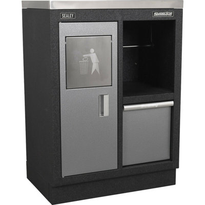 Versatile Modular Garage Storage Cabinet with Aluminium Handles - 680 x ...