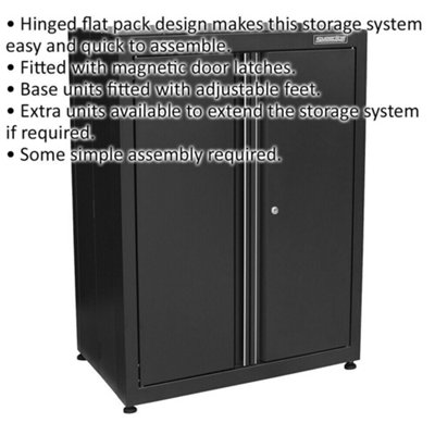 Versatile Modular Stacking Cabinet with Magnetic Latches and Adjustable ...