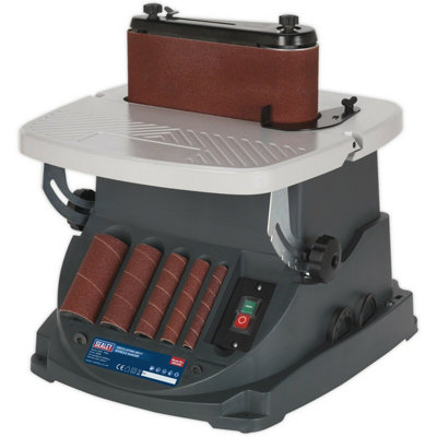 Versatile Oscillating Belt and Spindle Sander with 450W Motor and Adjustable Table