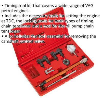 Versatile Petrol Engine Timing Tool Kit for 1.8 and 2.0 TSi/TFSi Vehicles