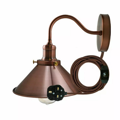 Versatile Plug in Wall Lighting with 2M Long Cord Modern, Adjustable ...
