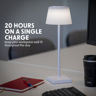 Versatile RGB Rechargeable Table Lamp - Wireless Multi-Colour Bedside Light with Dimming Feature