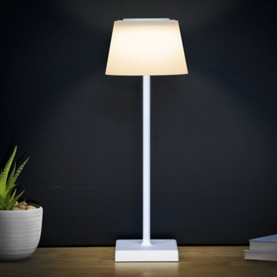 Versatile RGB Rechargeable Table Lamp - Wireless Multi-Colour Bedside Light with Dimming Feature