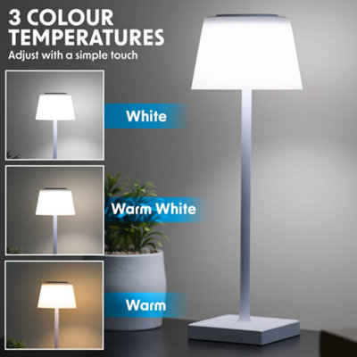 Versatile RGB Rechargeable Table Lamp - Wireless Multi-Colour Bedside Light with Dimming Feature