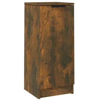 Versatile Sideboard Smoked Oak 30x30x70 cm Engineered Wood