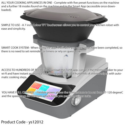 Versatile Smart Kitchen Thermo Cooker with App Control and Self ...
