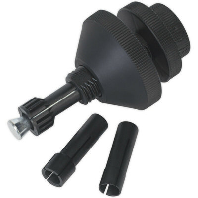 Versatile Universal Clutch Alignment Tool with Three Collet Sizes and Durable Steel Shaft
