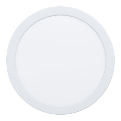 Versatile White Round LED Downlight for Wall and Ceiling 16.5W 3000K Brightness