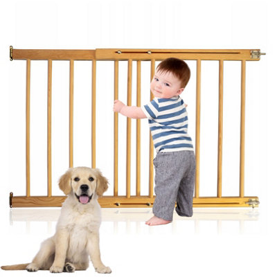 Versatile Wooden Baby Gate Extendable Stair Gates 28.3 48 72 122cm Ideal for Babies and Dogs Multi Purpose Safety Gate DIY at B Q