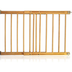 Versatile Wooden Baby Gate - Extendable Stair Gates 28.3-48'' (72-122cm) - Ideal for Babies and Dogs - Multi-Purpose Safety Gate