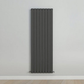 Vertical Anthracite Single Flat Panel Radiator (H) 1600 mm x (W) 544 mm.
