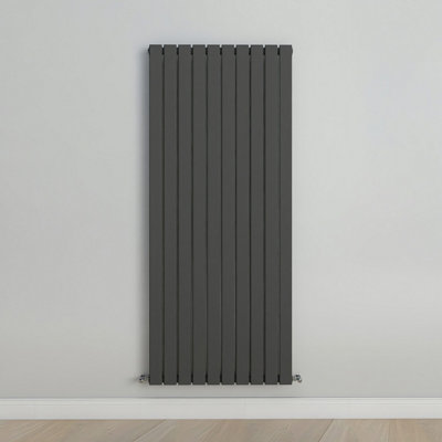 Vertical Anthracite Single Flat Panel Radiator (H) 1600 mm x (W) 680 mm.