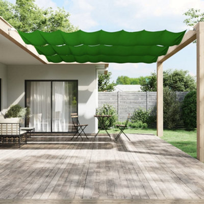 Vertical Awning Garden Sun Shade Canopy Gazebo for Back Door, Porch, Patio Light Green 140x360 cm Oxford Fabric