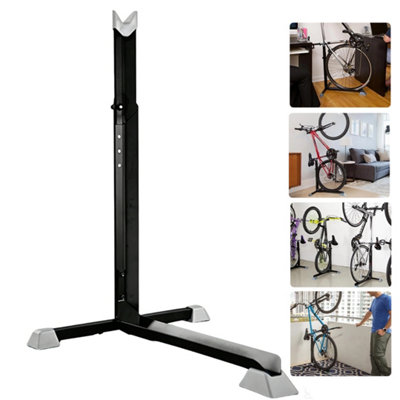 Vertical Bike Stand - Portable Adjustable Bicycle Storage Rack for Home ...