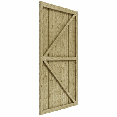 Vertical Board Gate 6x3 Pressure Treated - L91.5 x W91.5 x H183 cm - 4