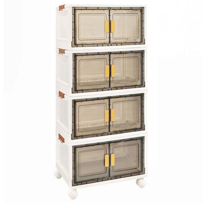VERTICAL BOX Storage Organizer with individual lids, Plastic Storage ...